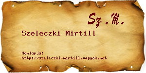 Szeleczki Mirtill névjegykártya